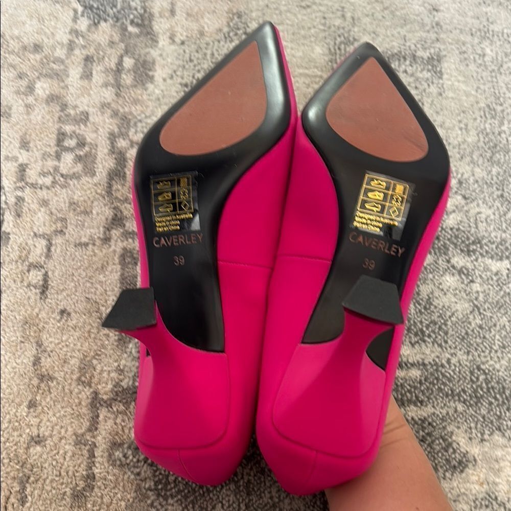 Pink Pointed Toe Stiletto Heels - Picture 7 of 8